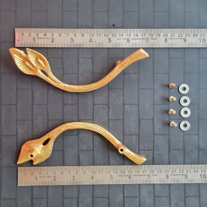 Picture of Brass Tray Handle 6 - leaf