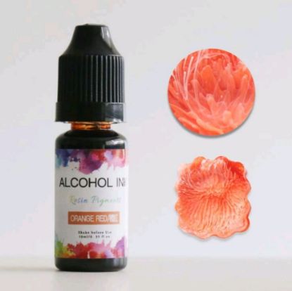 Picture of 3D Alcohol ink - Orange Red