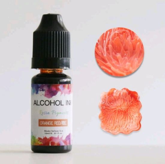 Picture of 3D Alcohol ink - Orange Red