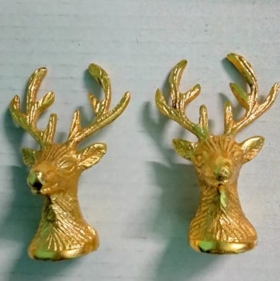 Picture of Brass Tray Handle Deer- Set of 2