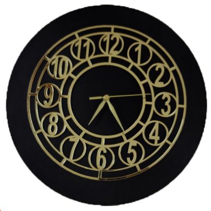 Picture of Golden Acrylic Ring-12 for Clock- With 12" MDF Clock Base