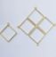 Picture of Golden Hollow Bezels Square- Set of 10