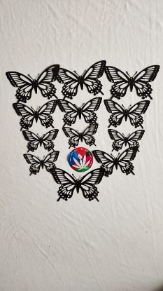 Picture of Black 3D Butterfly Cutouts