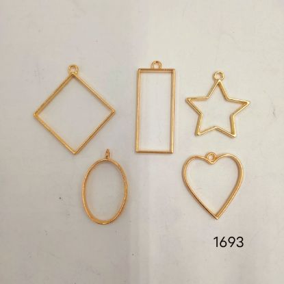 Picture of Gold Hollow Bezels set of 5