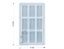 Picture of 9 cavity rectangle keychain & pendant mould 