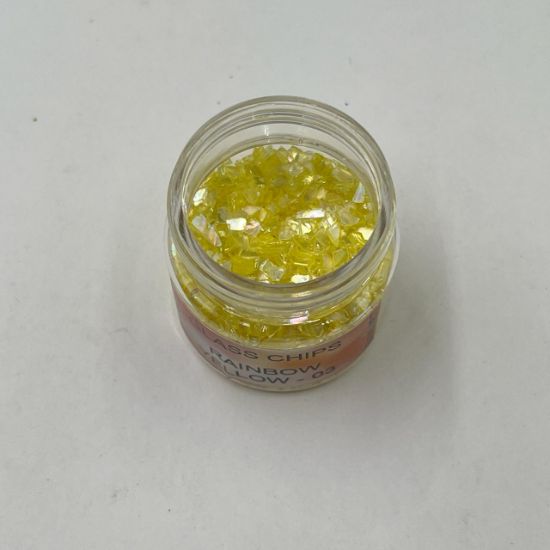 Picture of Rainbow glass chips - Yellow