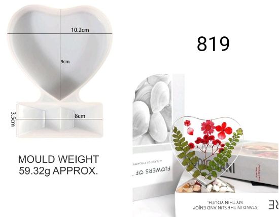 Picture of Small Heart Photo Frame With Stand Mould