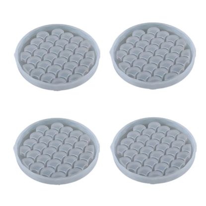 Picture of CIRCULAR DESIGNER COASTER SCALES PATTERN