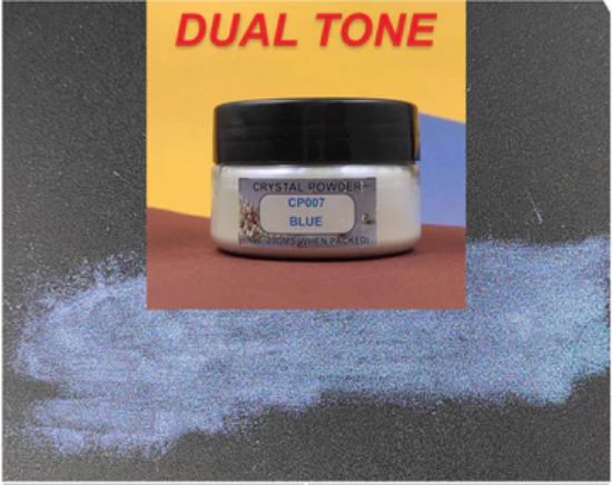 Picture of Two Tone Blue Crystal Powder
