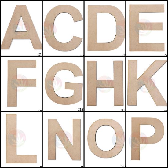 Picture of 6" MDF Monogram Letter