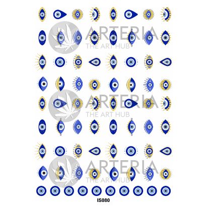 Picture of Insert Sheet- Coloured Evil Eyes 1