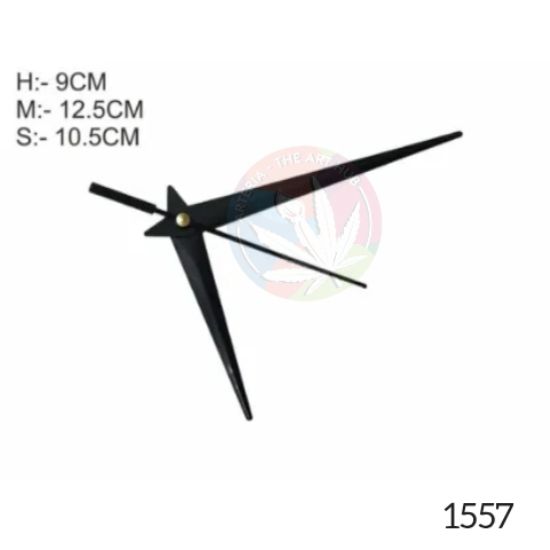 Picture of Plain Clock Hands- Clock Needles - Small- Black