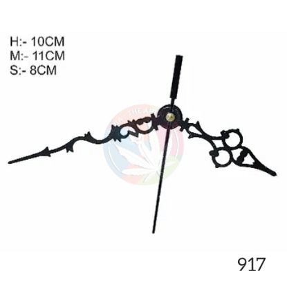 Picture of Designer Clock Hands- Clock Needles  Black- Medium