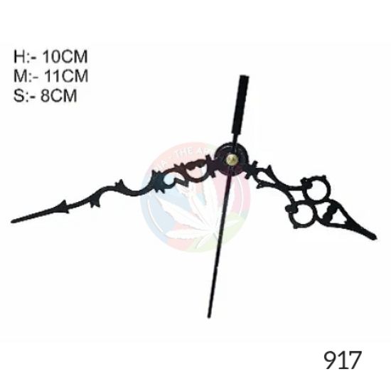 Picture of Designer Clock Hands- Clock Needles  Black- Medium