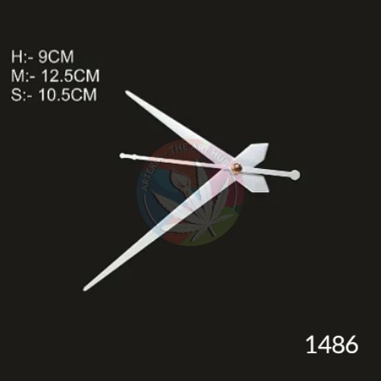 Picture of Plain Clock Hands- Clock Needles - Small- Silver