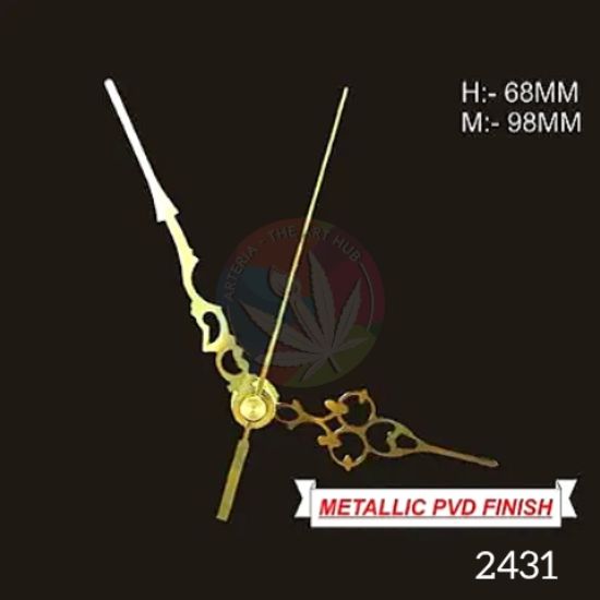 Picture of Designer Clock Hands - clock needles medium golden 