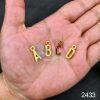 Picture of Small Alphabet Metal Charms with Hole