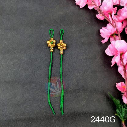 Picture of  Rakhi Thread With Ghunghroo - Green