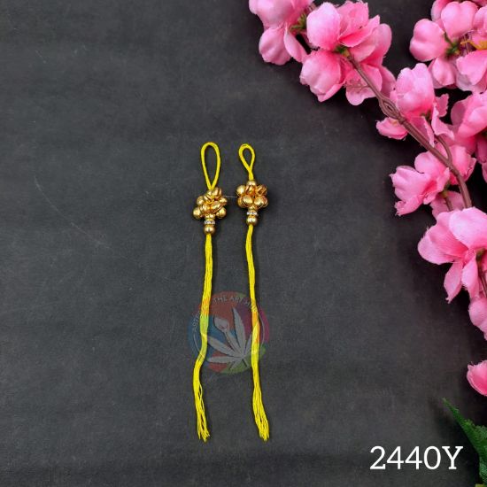 Picture of  Rakhi Thread With Ghunghroo - Yellow