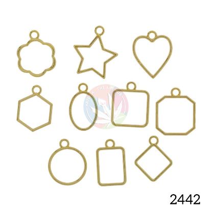 Picture of Gold Hollow Small Bezels set of 10 