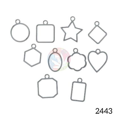 Picture of Silver Hollow Small Bezels set of 10  