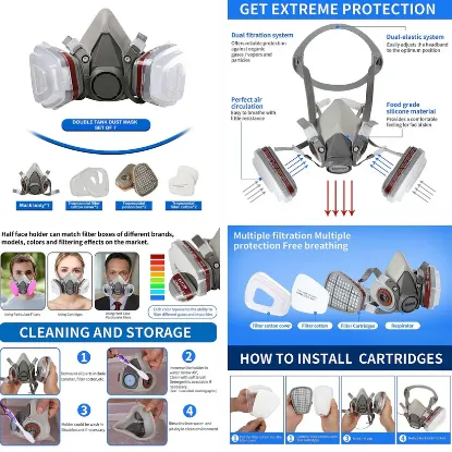 Picture of Respirator Mask [Full Protection Set (7 Pieces)]