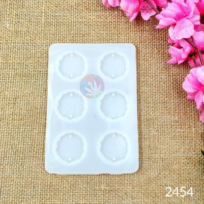 Picture of 6 Cavity agate round rakhi & bracelet mould 