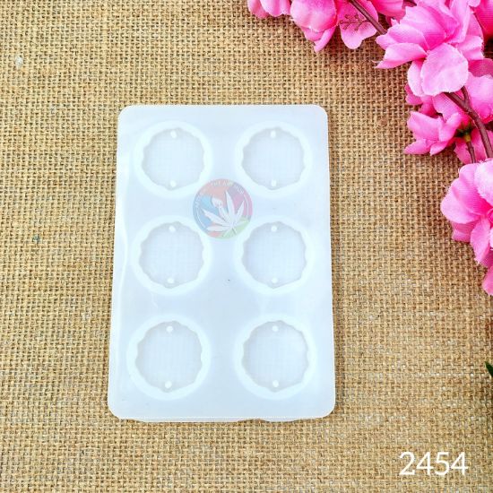 Picture of 6 Cavity agate round rakhi & bracelet mould 