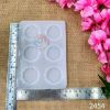 Picture of 6 Cavity agate round rakhi & bracelet mould 