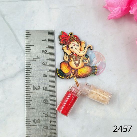 Picture of kumkum Chawal bottle set - Ganpati JI