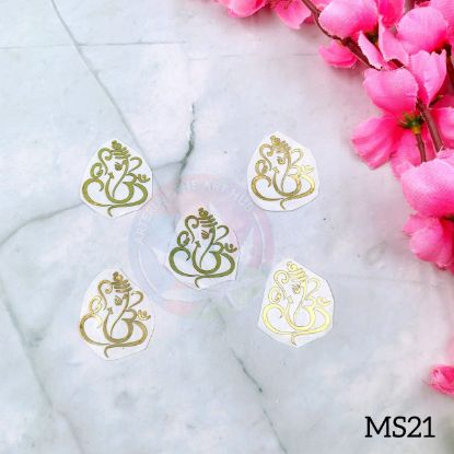 Picture of Metal sticker- Ganpati Small [5pcs]