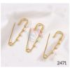 Picture of Safety Pin Brooch - golden [4pc]