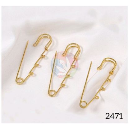 Picture of Safety Pin Brooch - golden [4pc]