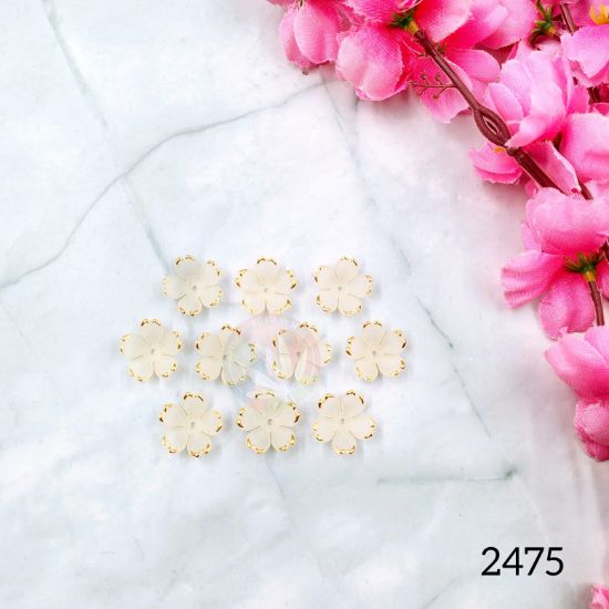 Picture of Acrylic cherry blossom flowers - Beige