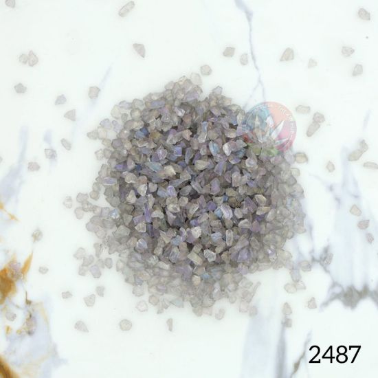 Picture of Holographic crushed glass granules -  Champagne