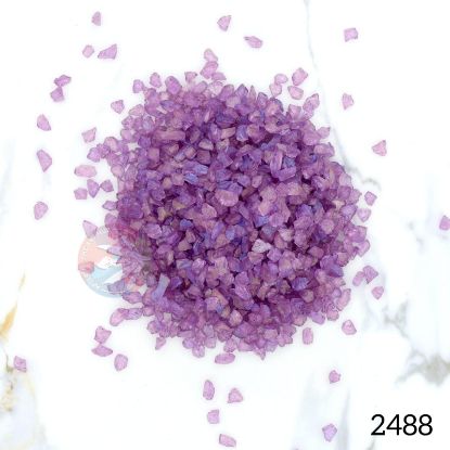 Picture of Holographic crushed glass granules - Purple