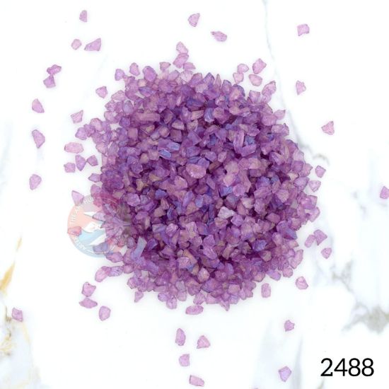 Picture of Holographic crushed glass granules - Purple