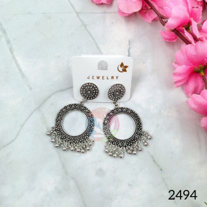 Picture of Oxidised Jhumka Silver - 2