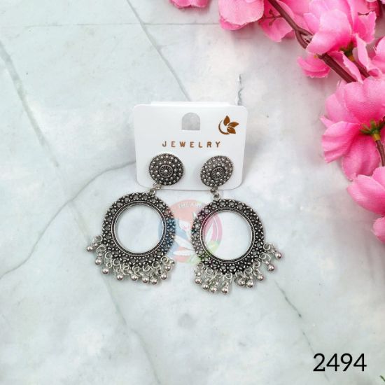 Picture of Oxidised Jhumka Silver - 2