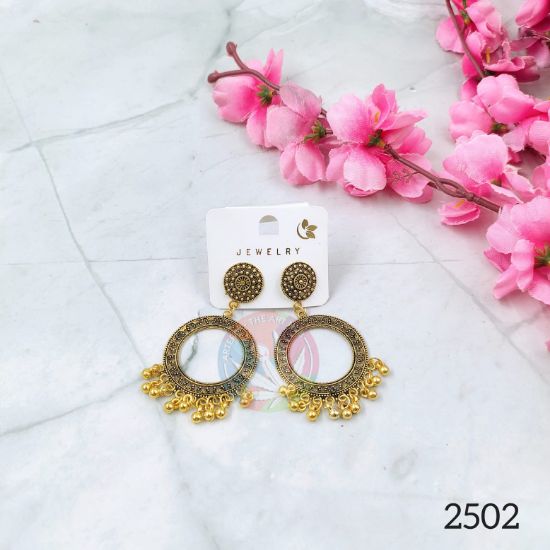 Picture of Oxidised Jhumka Gold - 2