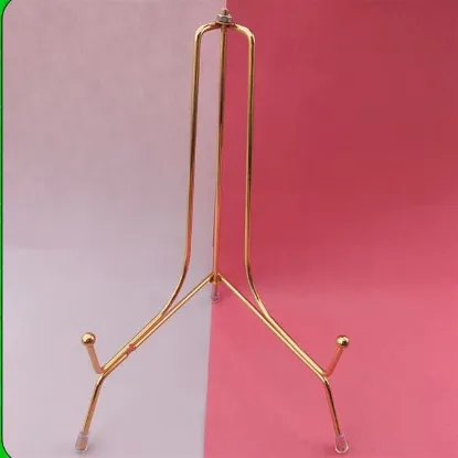 Picture of 8" Gold Metal Stand - Folding Stand [Electro plated]